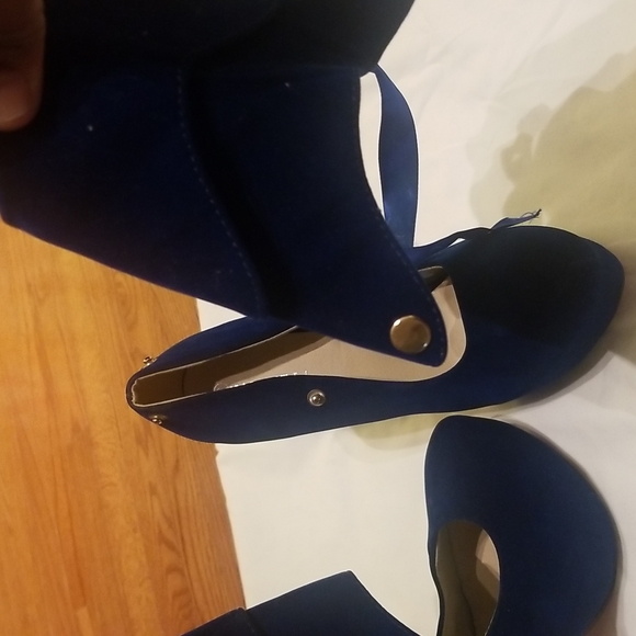 HAI YUE LI platform heels blue sz 8.5/39 Euro - Picture 4 of 8